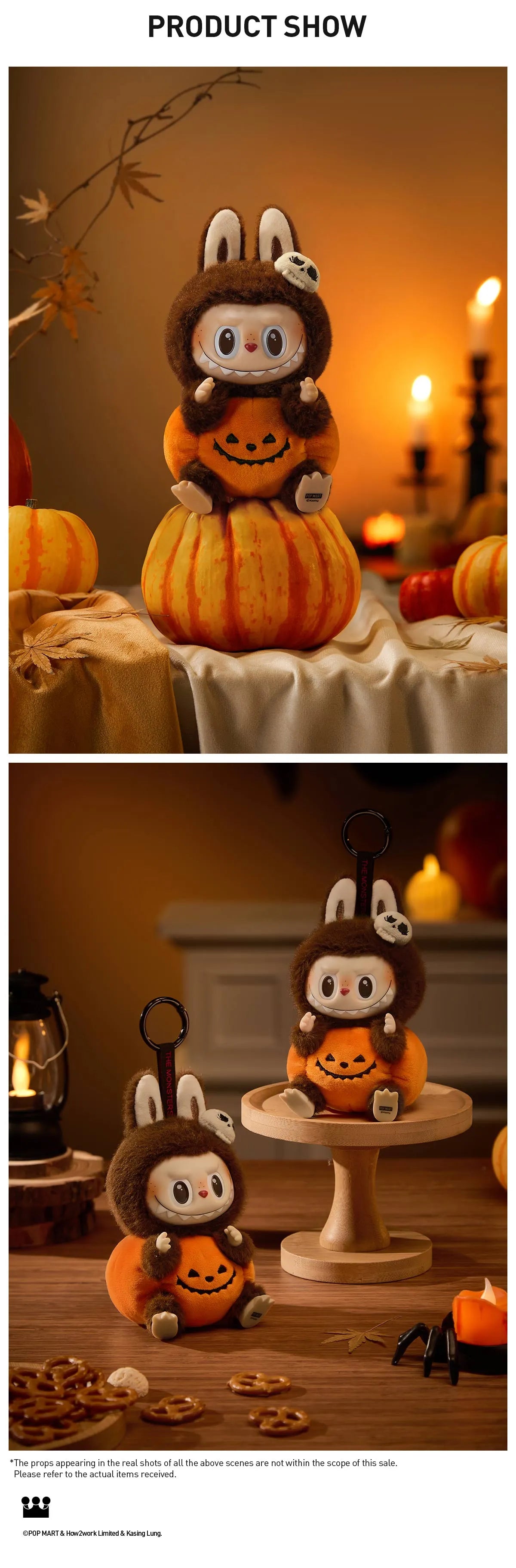 Happy Halloween Party Series - Sitting Pumpkin Labubu