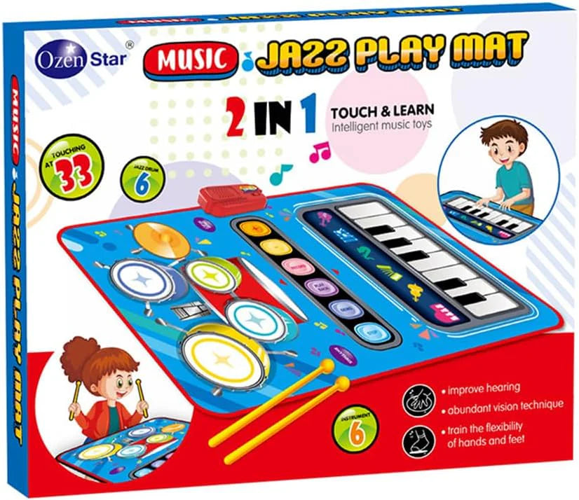 2 in 1 Musical Jazz Play Mat - Intelligent Music Toy