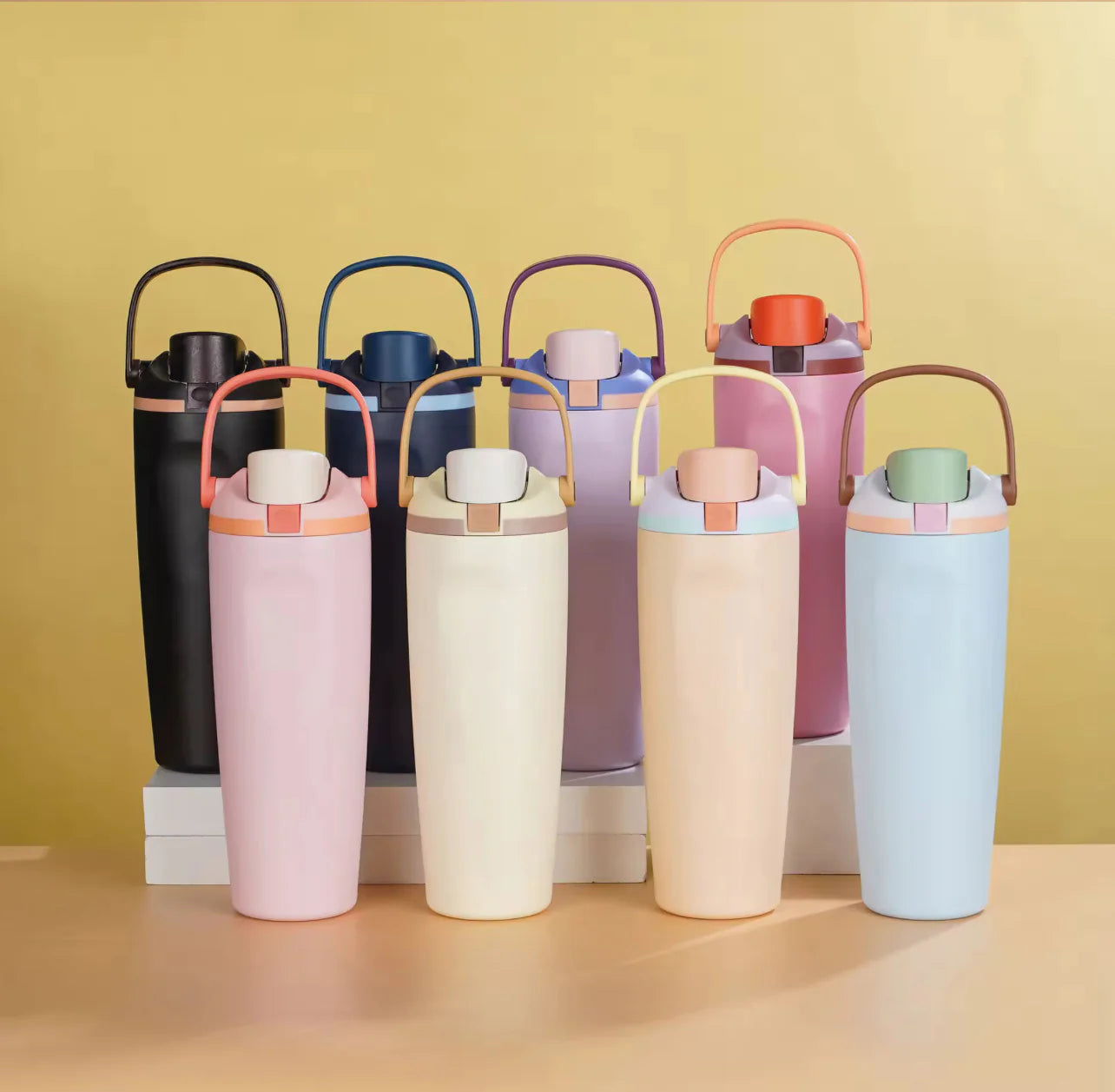Dual-Drinking Water Bottle - 30oz