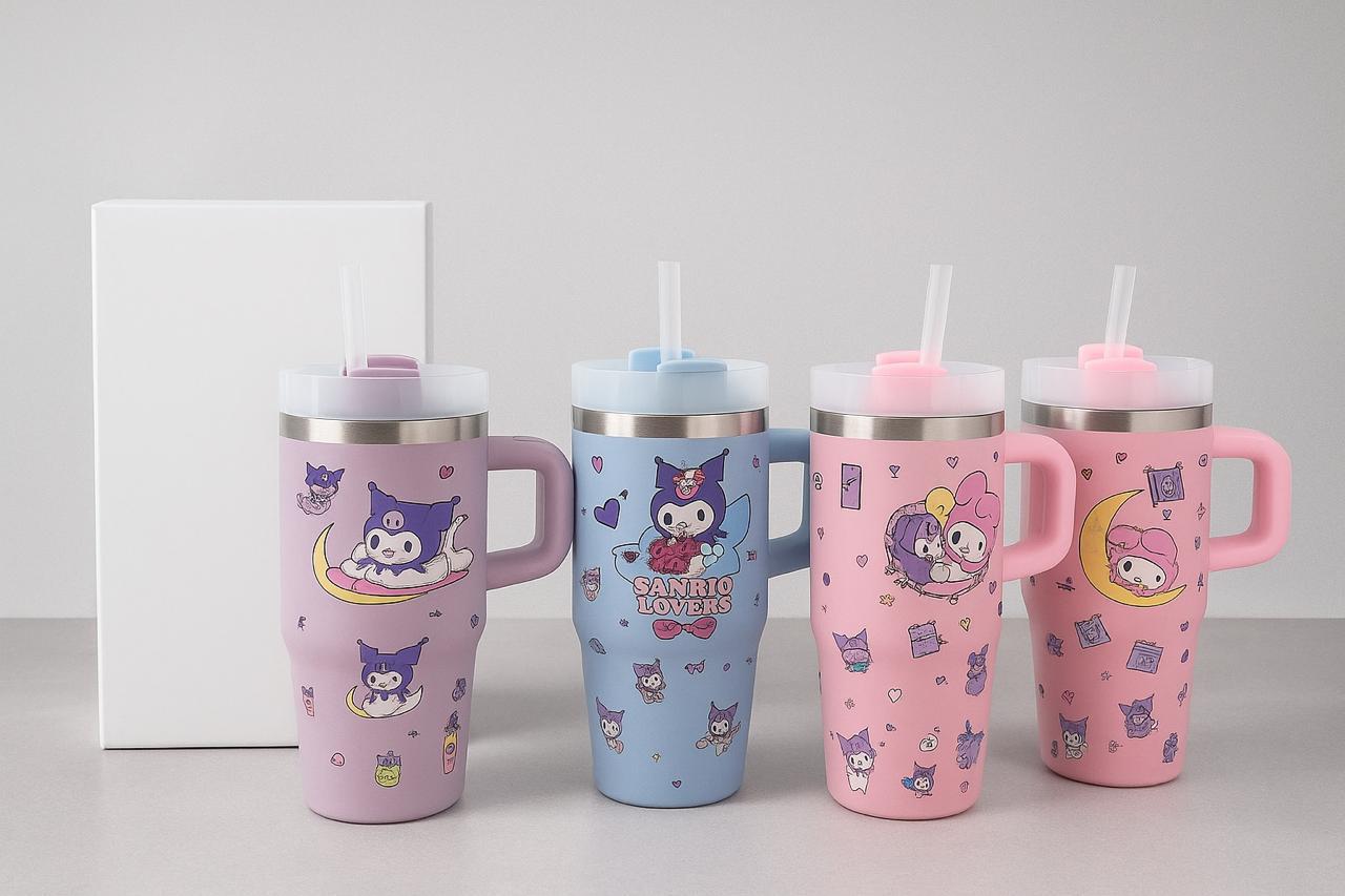 Stanley Stainless Steel Cartoon Tumbler with handle