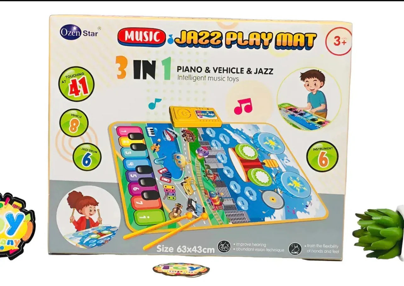 3 in 1 Musical Jazz Play Mat - Intelligent Music Toy