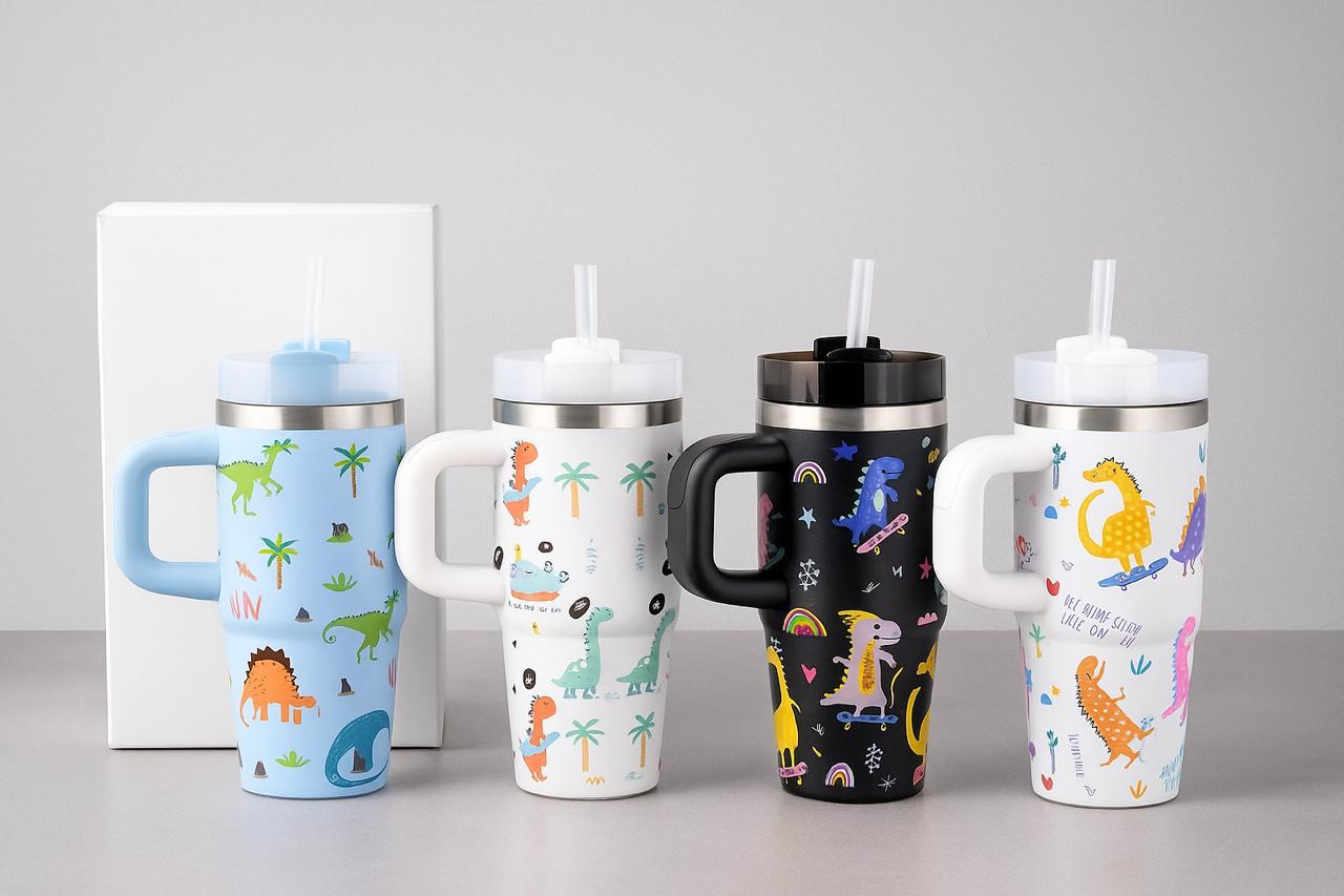 Stanley Stainless Steel Cartoon Tumbler with handle