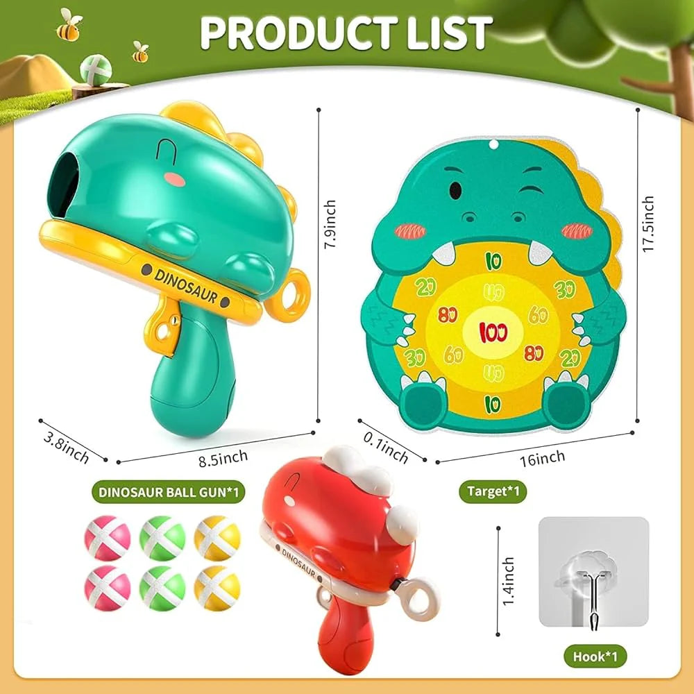 Dino Ball Gun: Aim Shooting Board Game