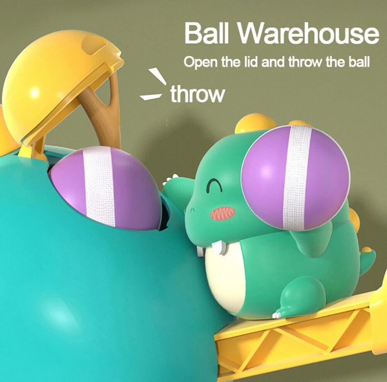 Dino Ball Gun: Aim Shooting Board Game