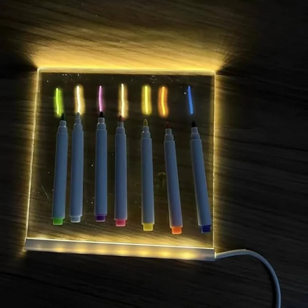 Premium 3D LED Notepad with Pen & Light (30x20cm)