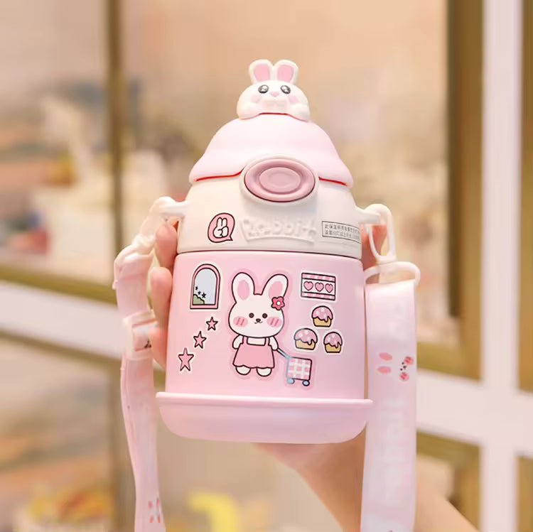 Stainless Steel 500ml Straight Double Bullet Shaped Gold Us Can Flip Water Bottle Eco Tumbler