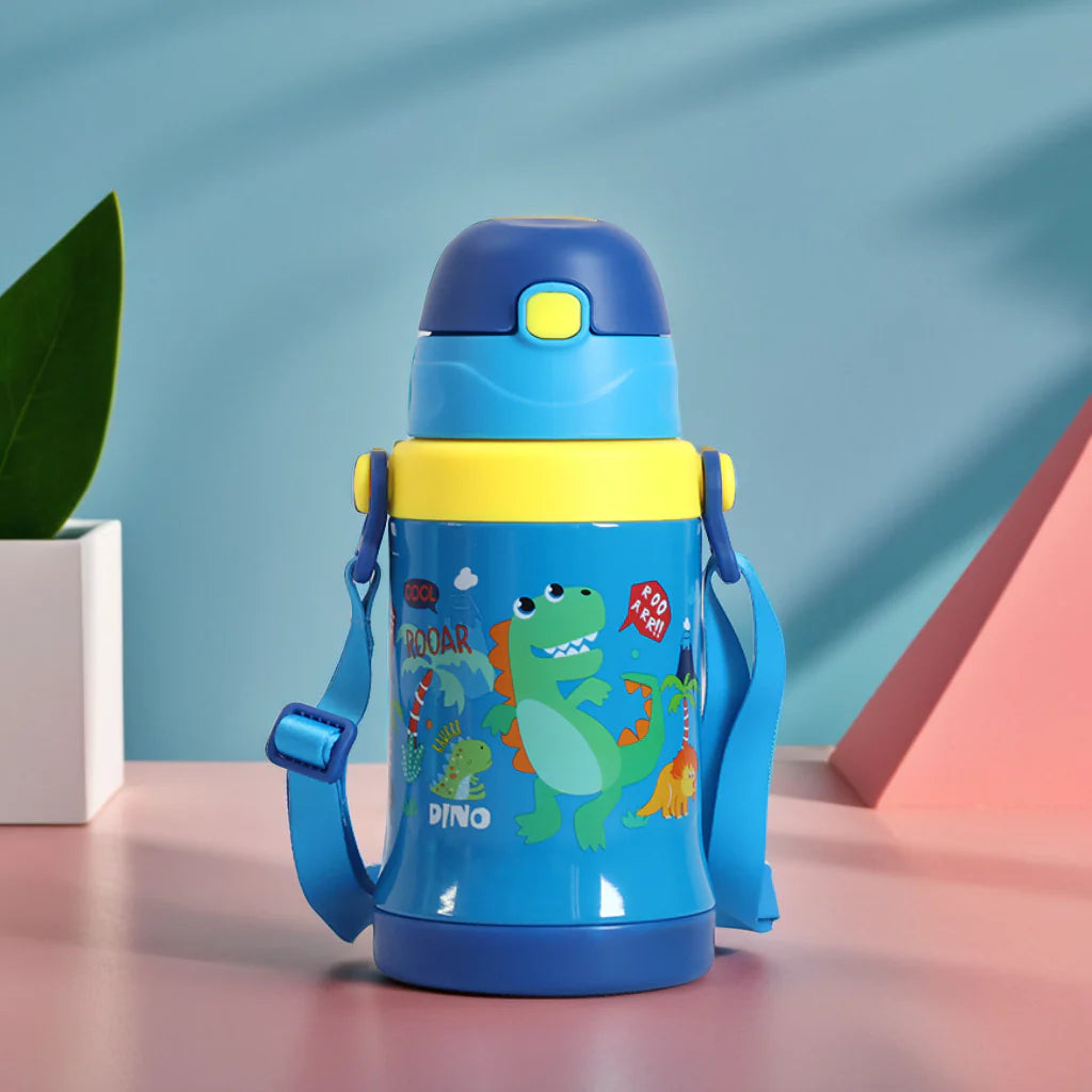 Colorful Cartoon Bottle – 450ml Leakproof Fun