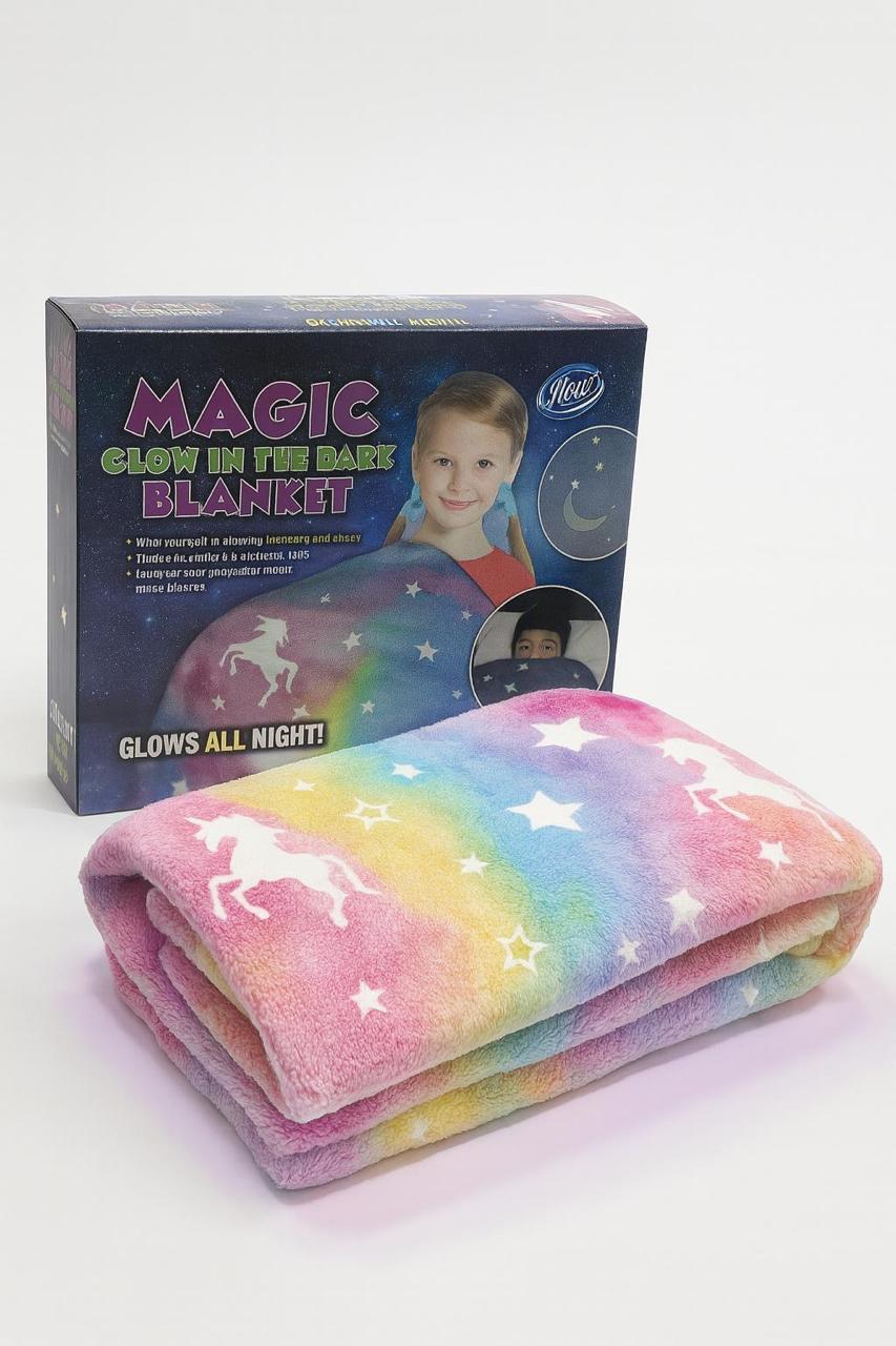 Super Soft Cozy Furry Big Blanket - Glow in The Dark (5ft x 6ft) de