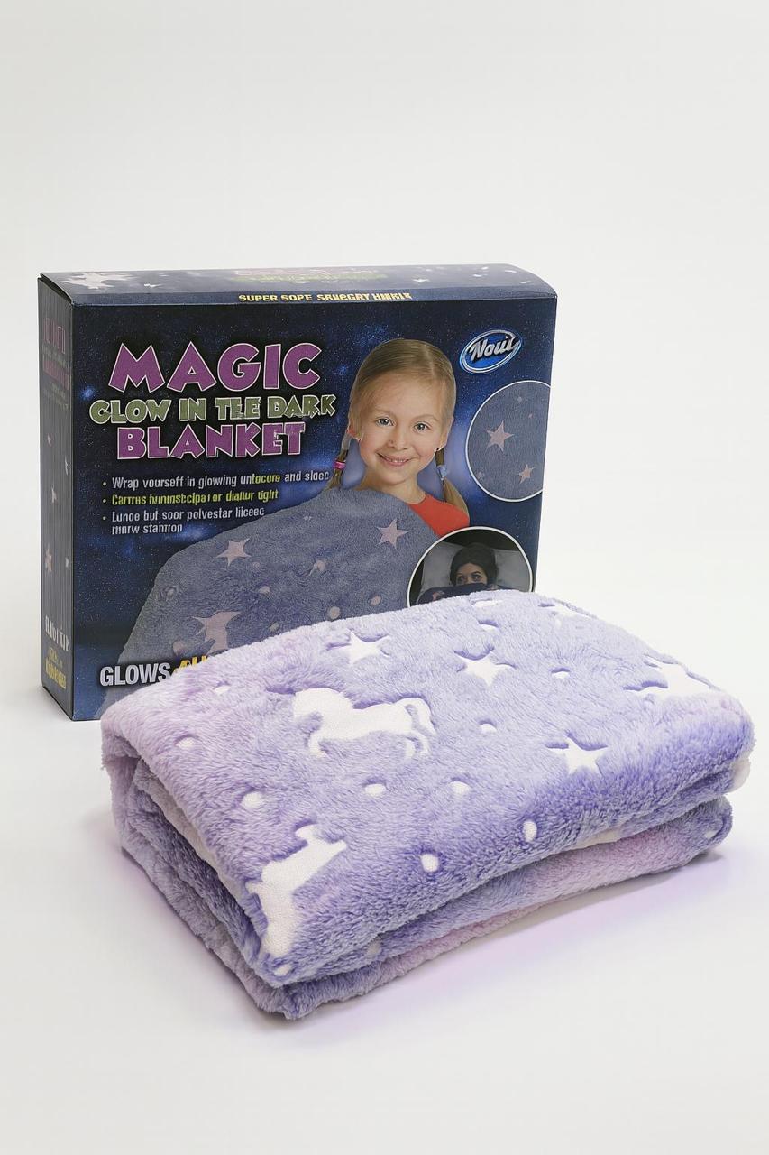 Super Soft Cozy Furry Big Blanket - Glow in The Dark (5ft x 6ft) de