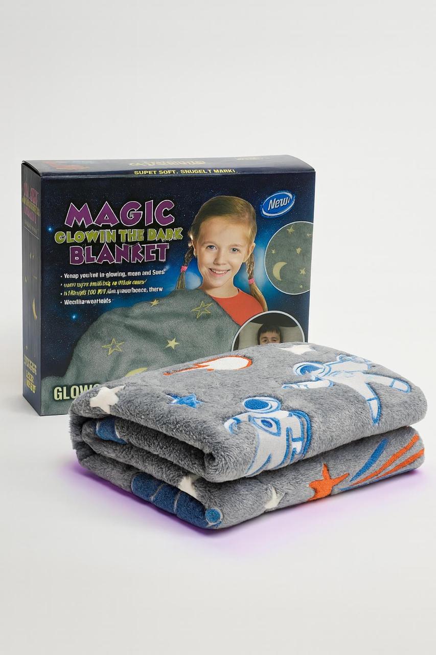 Super Soft Cozy Furry Big Blanket - Glow in The Dark (5ft x 6ft) de
