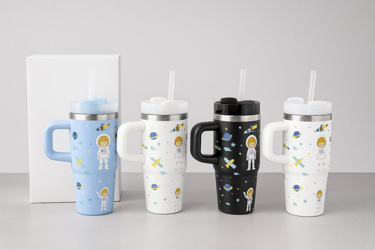 Stanley Stainless Steel Cartoon Tumbler with handle