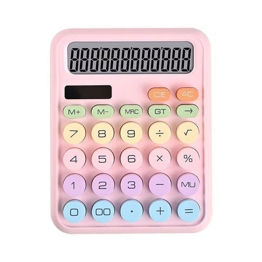 Portable Electronic Solar Calculator High Color Value Office Plastic Calculator for Students Examination