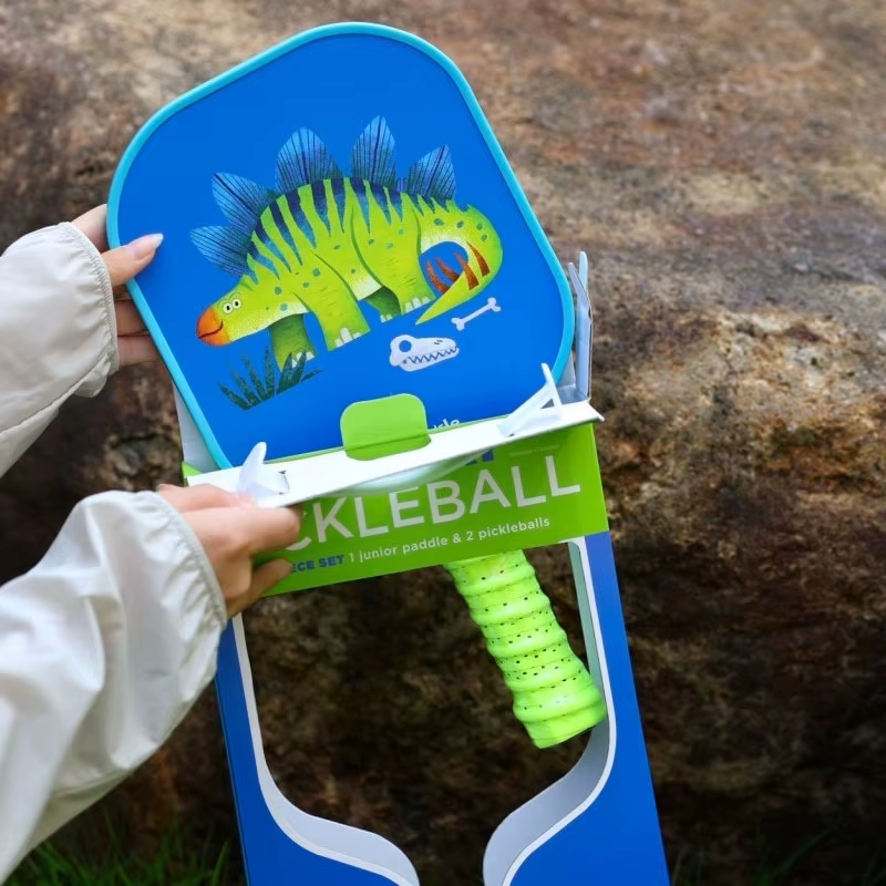 Kids Professional Foldable Pickleball Paddle Set 10.5mm Thick Fiberglass Surface Lightweight