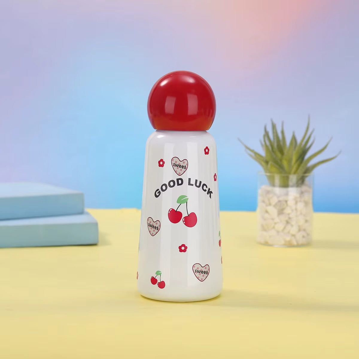 Cute 350ml Stainless Steel Mug Portable Outdoor Sports Water Cup New Vacuum Flask for Students and Children