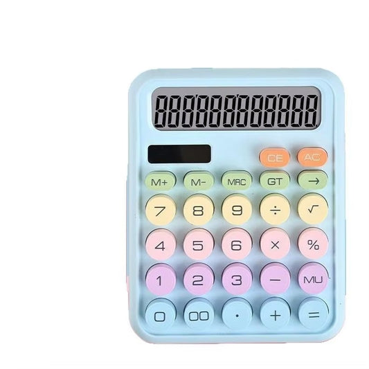 Portable Electronic Solar Calculator High Color Value Office Plastic Calculator for Students Examination