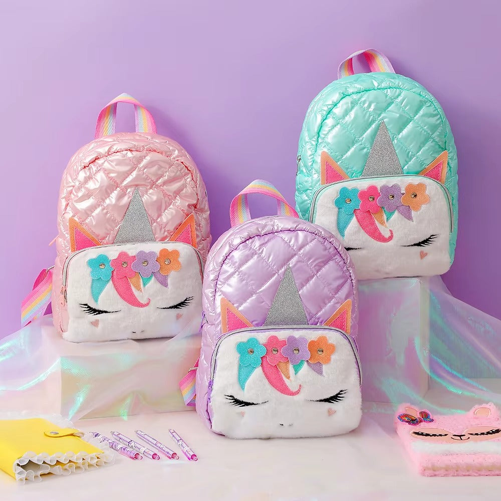 Cartoon Characters unicorn Backpack for Girls