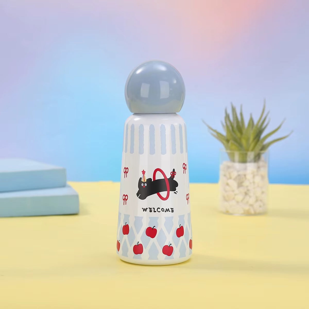 Cute 350ml Stainless Steel Mug Portable Outdoor Sports Water Cup New Vacuum Flask for Students and Children