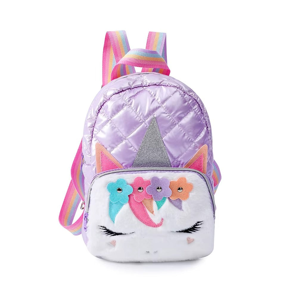 Cartoon Characters unicorn Backpack for Girls